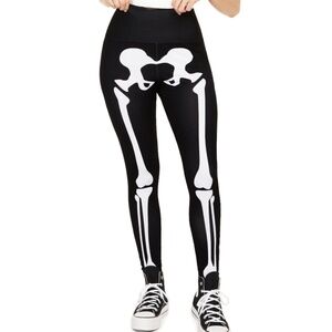 Tipsy Elves Skeleton High Waisted Leggings Size LL